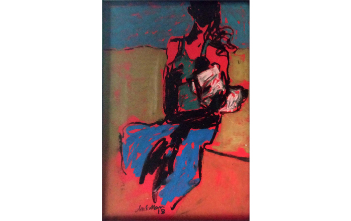 JMS025
Mother and Child - I
Oil Pastel on Paper
12 x 8 inches
2018
Available